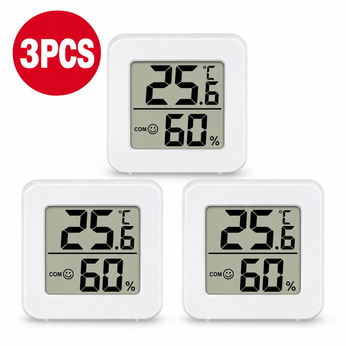 Digital hygrometer and thermometer, included in the bedroom condensation starter kit