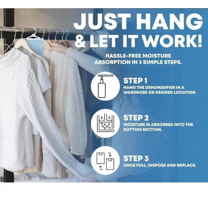 How to use hanging wardrobe dehumidifier bags